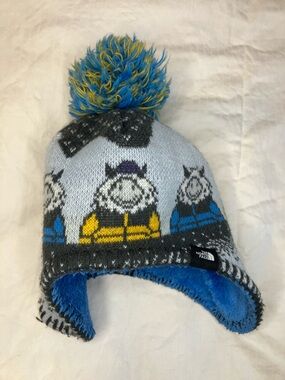 The North Face Faroe Beanie | Blue Yeti Pom Hat Baby Knit